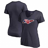 Women Tennessee Titans Navy NFL Pro Line by Fanatics Branded Banner State T-Shirt